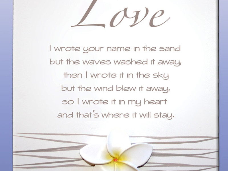 Cute Love Poems Card