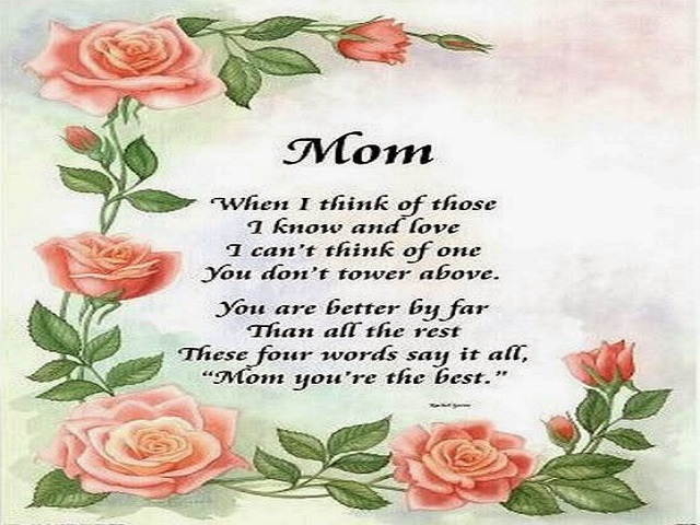 Mother's Day Poems Wishes