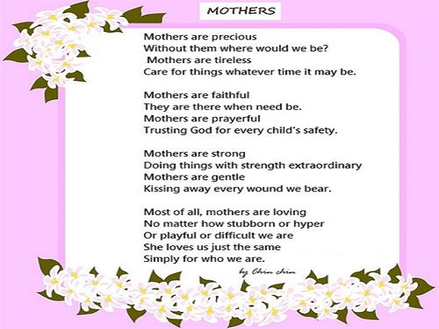 Mother's Day Poems Greetings 3