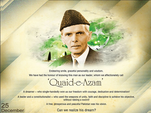 Quaid Day  25 December And His Dream Wallpaper HD Download
